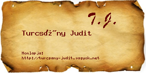 Turcsány Judit névjegykártya