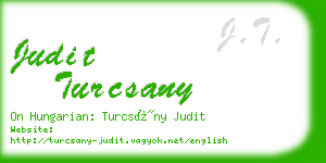 judit turcsany business card